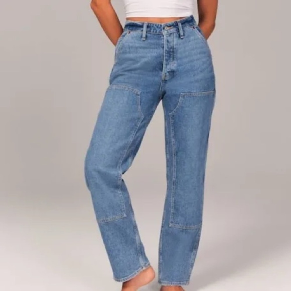 Abercrombie & Fitch High Rise Carpenter Dad Jean